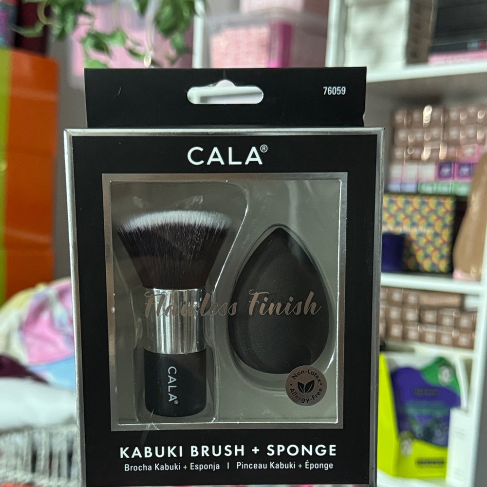 CALA Kabuki Brush and Sponge Set